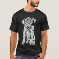 T-shirt de chiot de Dogue de Bordeaux