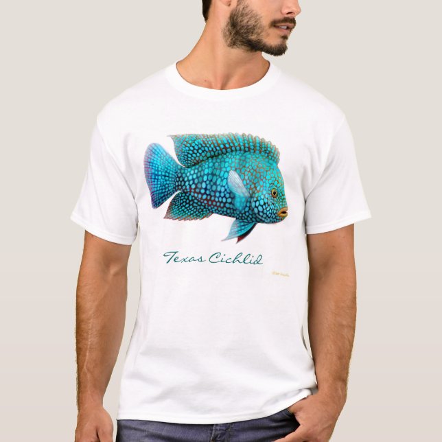 T-shirt de Cichlid de Carpintis le Texas (Devant)