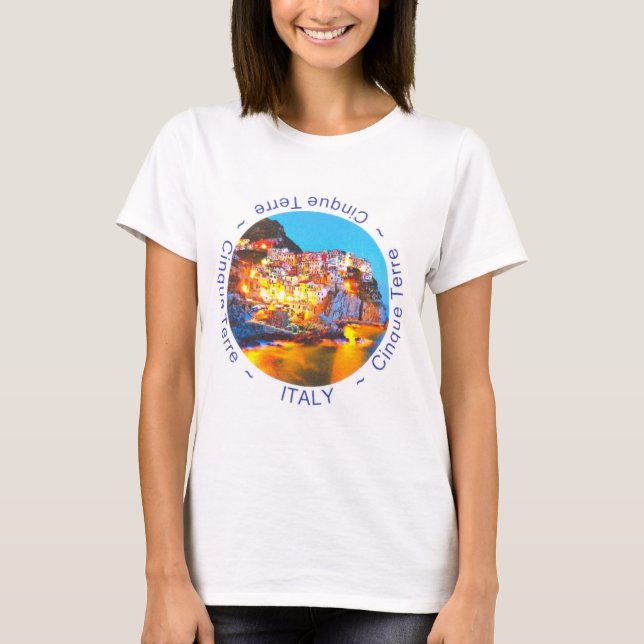 T-shirt de Cinque Terre Italie (Devant)