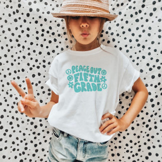 T-shirt de cinquième année pour enfants en Turquoi