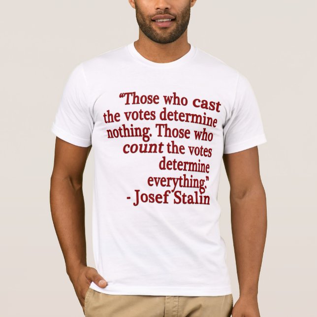 T-shirt de citation de Josef Stalin (Devant)