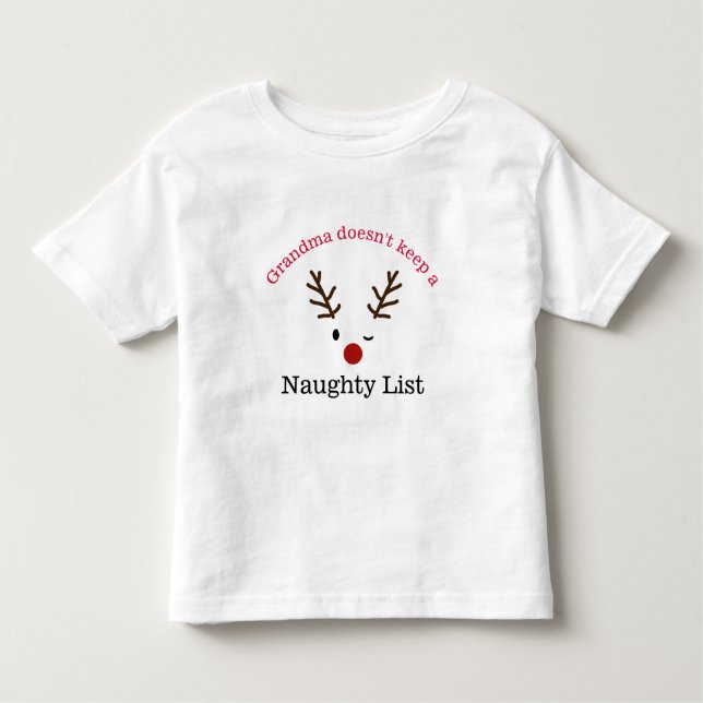 T-shirt de citation de Noël d'enfant en bas âge (Devant)