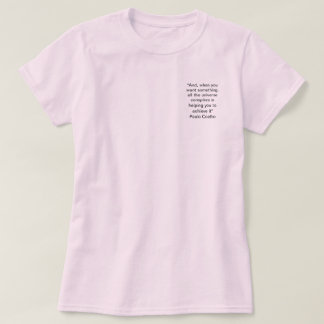 T-shirt de citation de Paulo Coelho