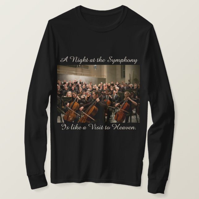 T-shirt de citation de photo d'orchestre (Design devant)