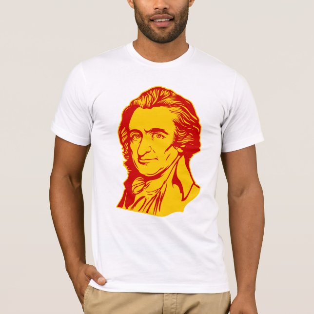 T-shirt de citation de Thomas Paine (Devant)