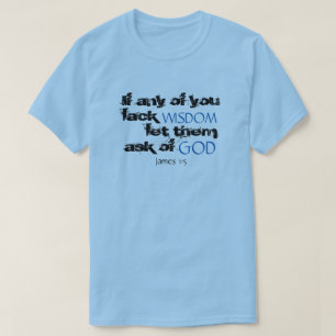 T-shirt de citation d'écriture sainte de 1:5 de