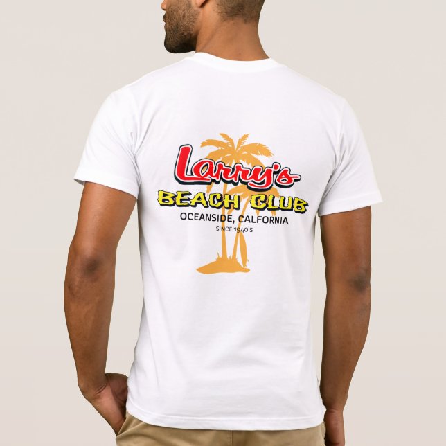 T-shirt de classique de club de la plage de Larry (Dos)
