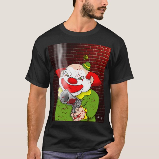 T-shirt de clown de tueur (Devant)