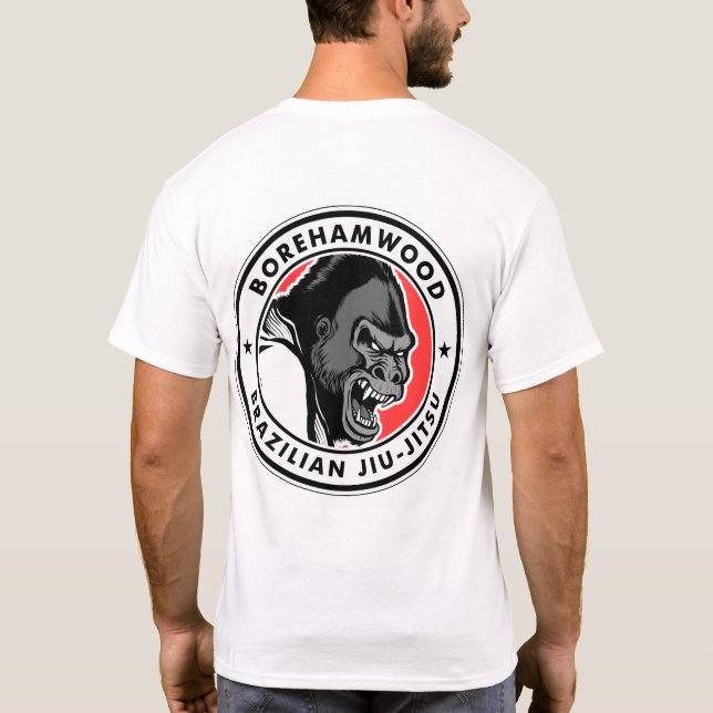 T-shirt de club de Borehamwood BJJ (blanc) (Dos)