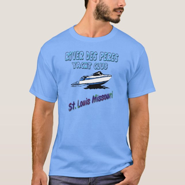 T-shirt de club de yacht de DES Peres de rivière (Devant)