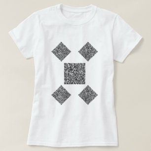 T-shirt de code QR personnalisé avec vos informati