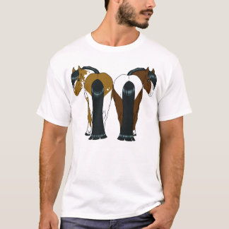 T-shirt de coeur de poney
