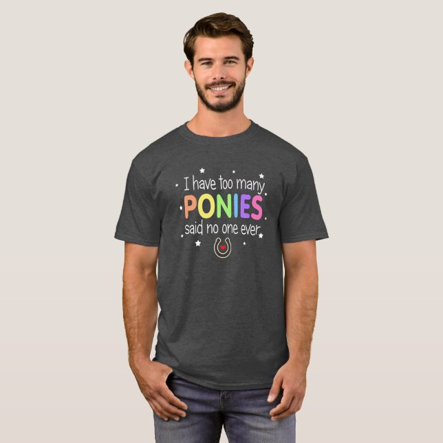 T-shirt de collecteur de poney (Devant entier)
