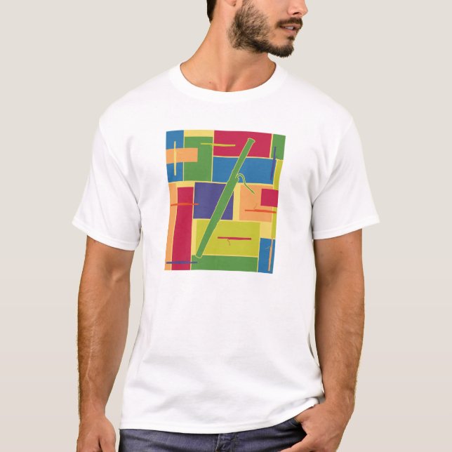T-shirt de Colorblocks de basson (Devant)