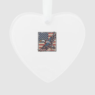 T-shirt de conception de canard volant patriotique