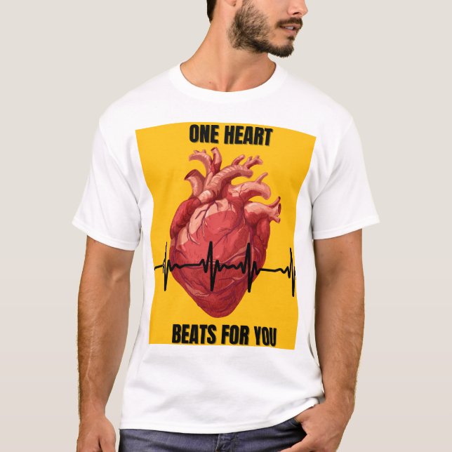 T-shirt de conception Heartbeat (Devant)