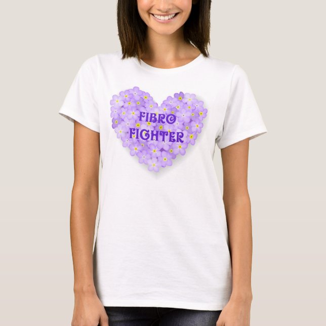 T-shirt de conscience de fibromyalgie (Devant)