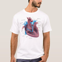T-shirt de cool d'anatomie de coeur
