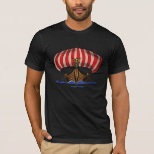 T-shirt de cool de bateau de Viking