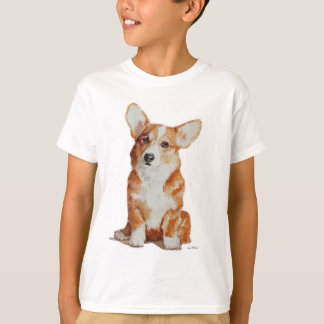 T-shirt de corgi de chiot pour le garçon