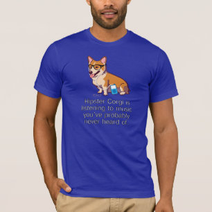 T-shirt de corgi de hippie