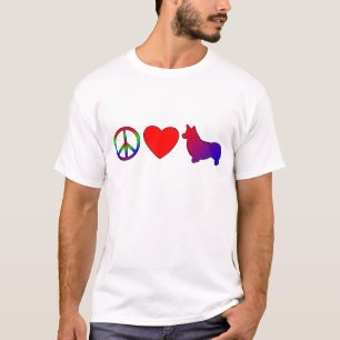 T-shirt de Corgis de Gallois de Pembroke d'amour