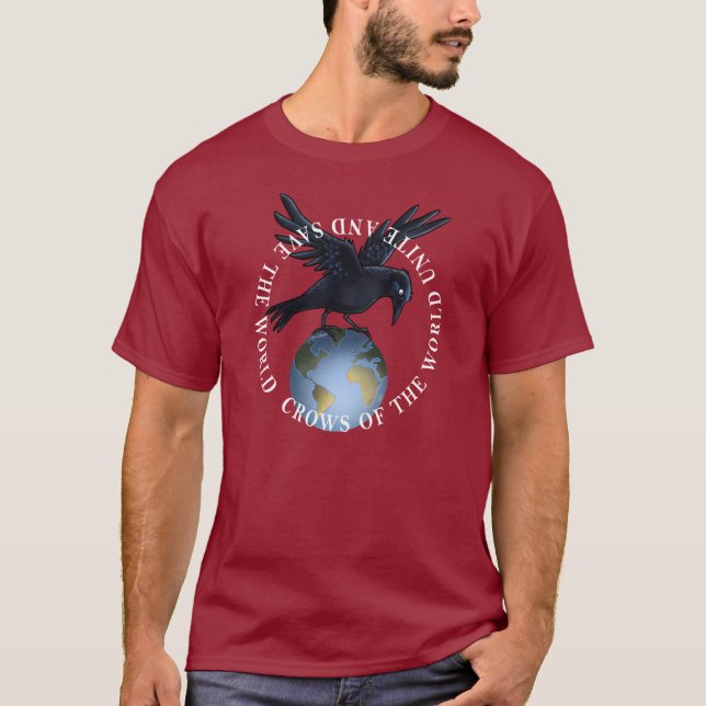 T-shirt de corneille sur le toit du monde - (Devant)