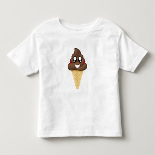 T-shirt de cornet de crème glacée d'Emoji de