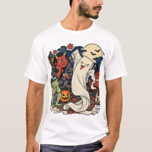 T-Shirt de costume d'Halloween Ittan-momen blague