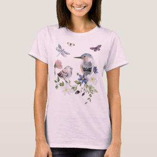 T-Shirt de Cottagecore pour les oiseaux mystiques 