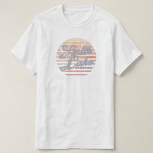 T-shirt de coucher du soleil de lac smith