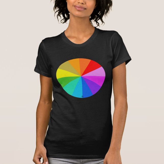 T-shirt de couleur d'arc-en-ciel de spectre (Devant)