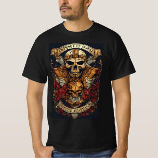 T-shirt de courage et combattant dessiner-Tshir inflexible