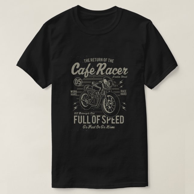 T-shirt de coureur de café (Design devant)