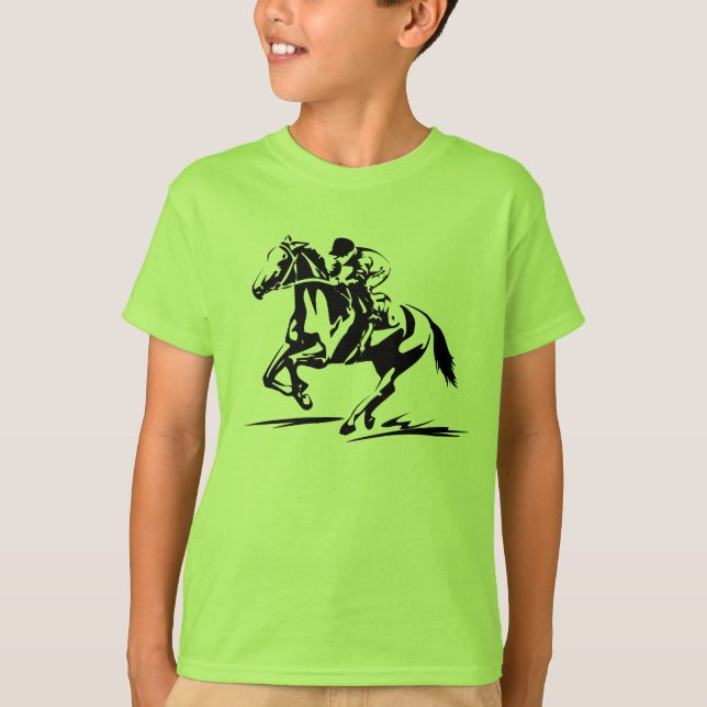 T-shirt de course de chevaux (Devant)