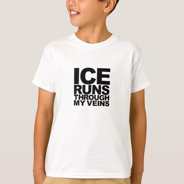 T-shirt de courses de glace (Devant)