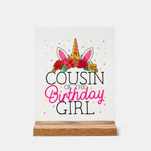 T-shirt de cousin de la fille d'anniversaire licor
