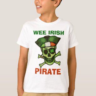 T-shirt de crâne du pirate de l'enfant du jour de