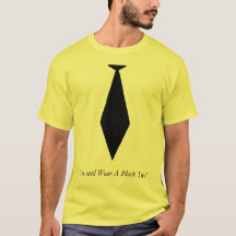 T-shirt de cravate noire