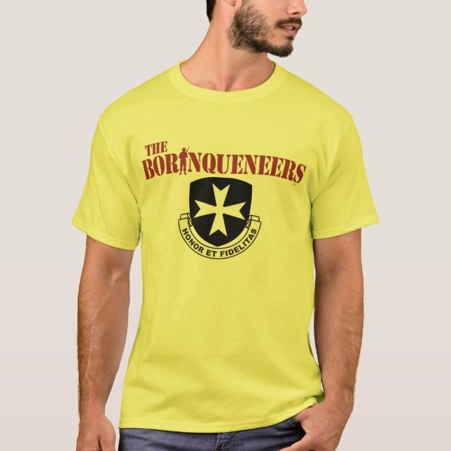T-shirt de crête de Borinqueneers (Devant)