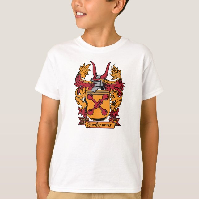 T-shirt de crête de famille d'enfants (Devant)