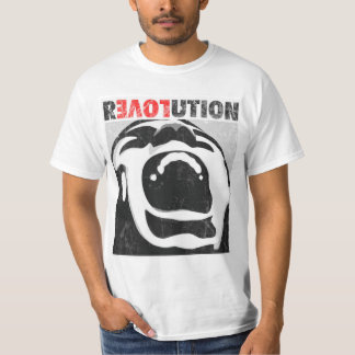 T-shirt de cri perçant d'amour de révolution