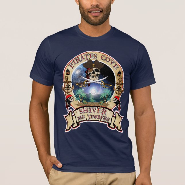 T-shirt de crique de pirates (Devant)
