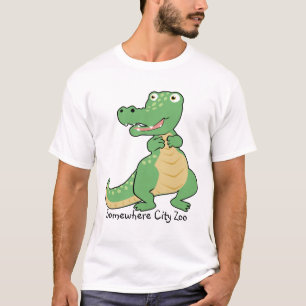 T-shirt de crocodile de bande dessinée