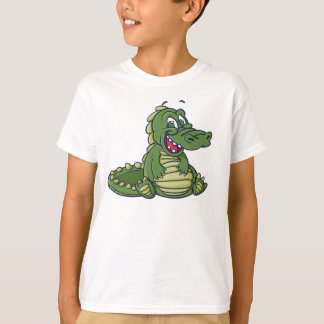 T-shirt de crocodile d'enfants