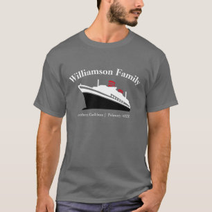 T-shirt de croisière en famille à correspondance