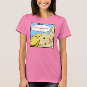 T-shirt de cru de dich de liebe de P.S Ich