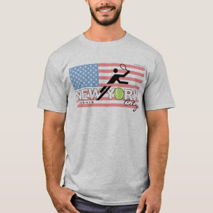 T-shirt de cru de tennis de New York City