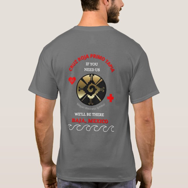 T-shirt de Cruz Roja Primo Tapia.  Logo back (Dos)