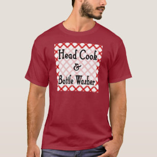 T-shirt de cuisine disant Chef cuisinier et laveur